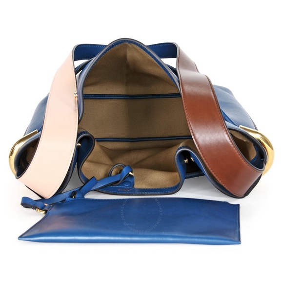 Chloé Emma Blue Leather Drawstring - Picture 4 of 7